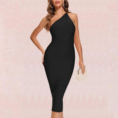 One-shoulder Bandage Dress