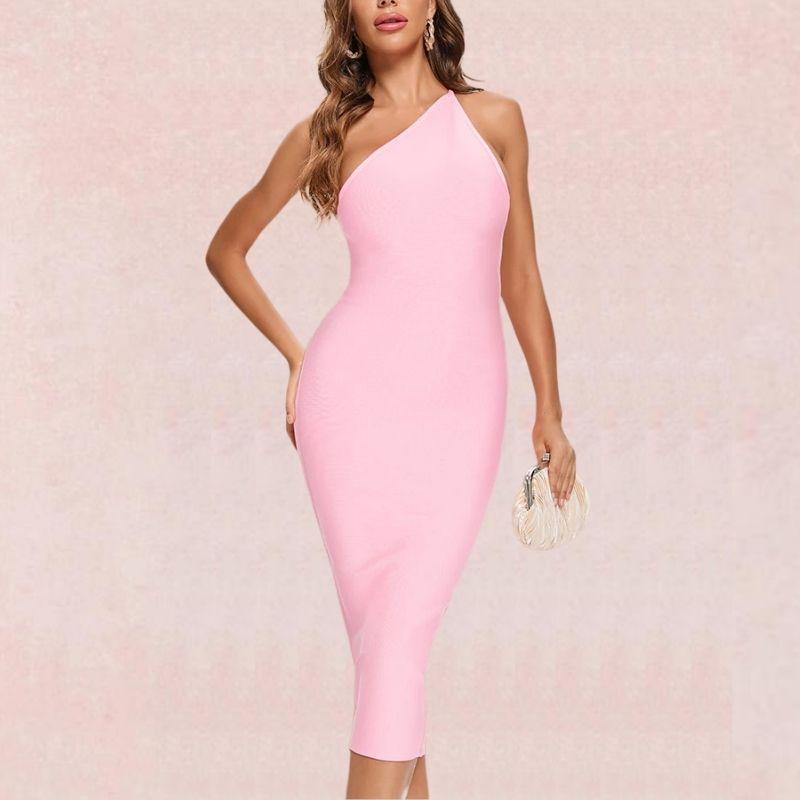 One-shoulder Bandage Dress