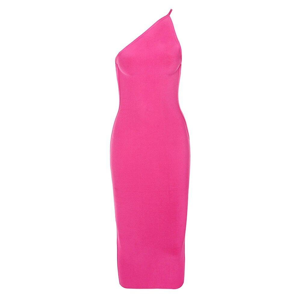 One-shoulder Bandage Dress
