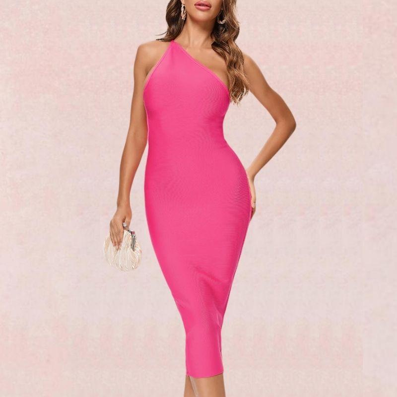 One-shoulder Bandage Dress