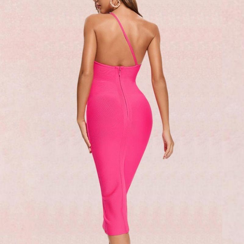 One-shoulder Bandage Dress