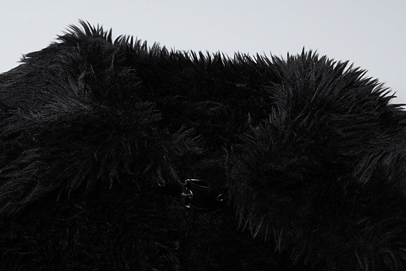 Fluffy Woolen Ring Top Dress