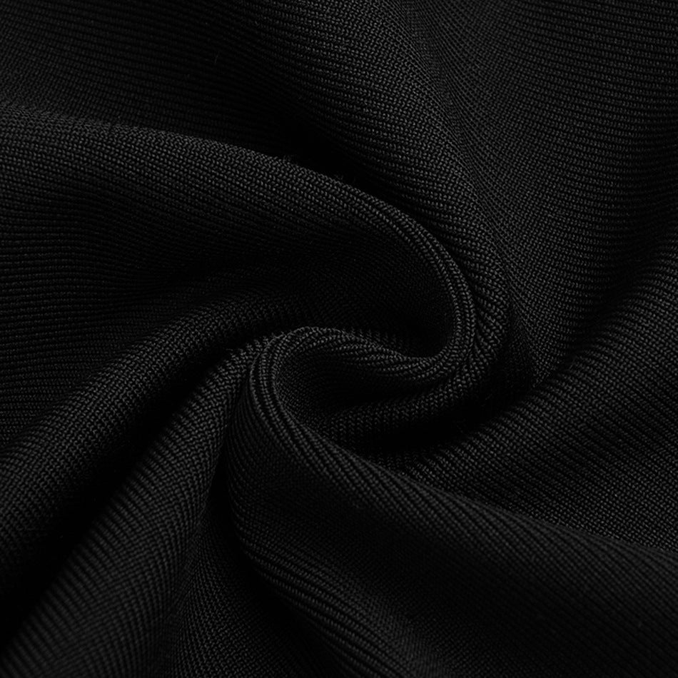 One-Shoulder Long Chain Mini Dress