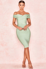MEIGA OFF SHOULDER BANDAGE DRESS