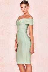 MEIGA OFF SHOULDER BANDAGE DRESS