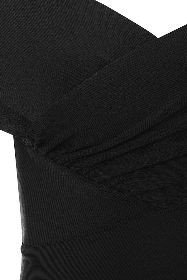 MEIGA OFF SHOULDER BANDAGE DRESS