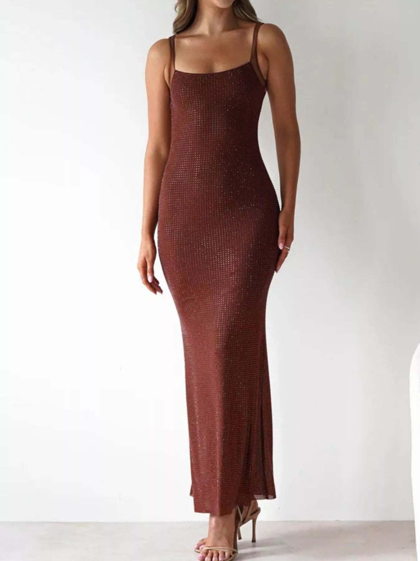 Backless Sleeveless Bodycon Maxi Dress