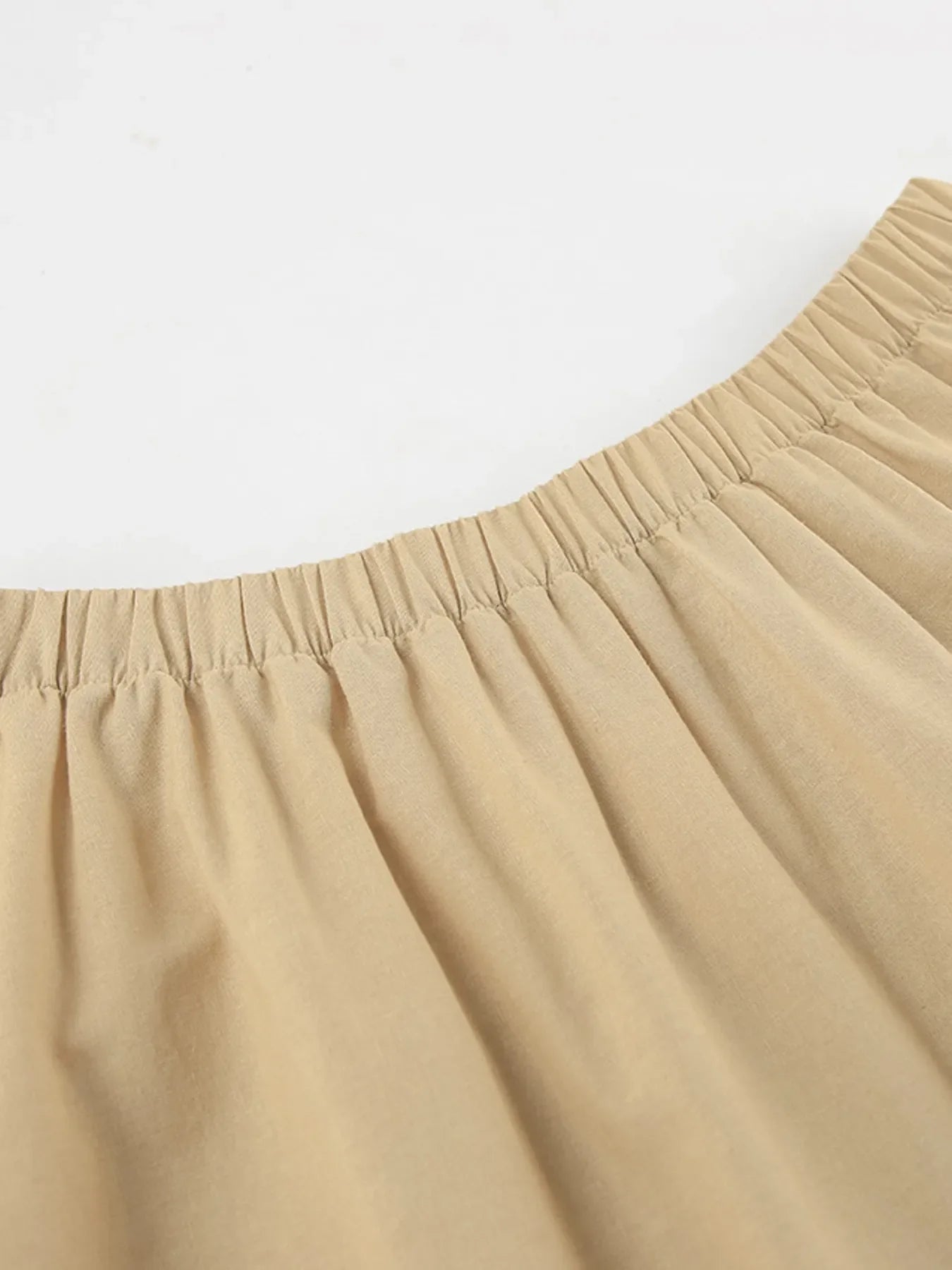 Back Zipper Tube Top and Midi Skirt Set