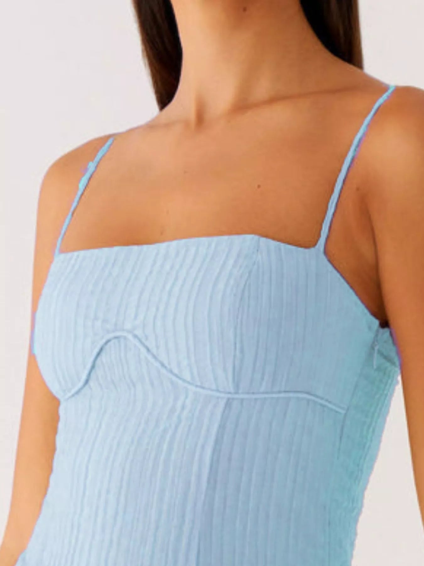 Ruffle Hem Cami Mini Dress