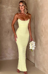 Lessa Maxi cute strapless Dress