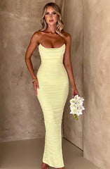 Lessa Maxi cute strapless Dress