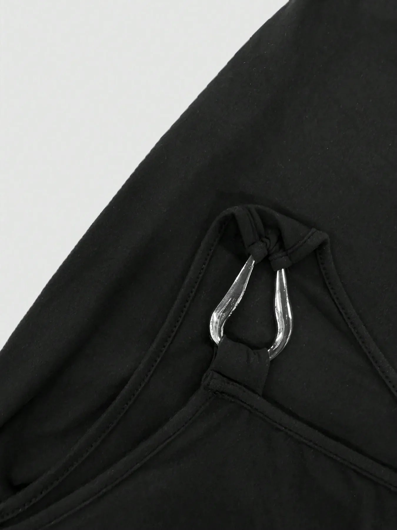 Cutout Asymmetrical Shoulder Mini Dress