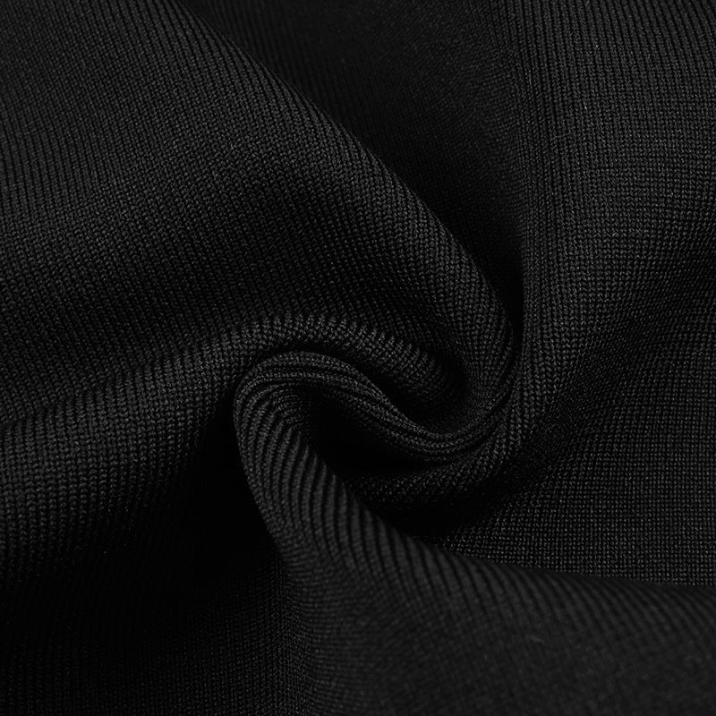 Cessia Black Maxi Bandage Dress