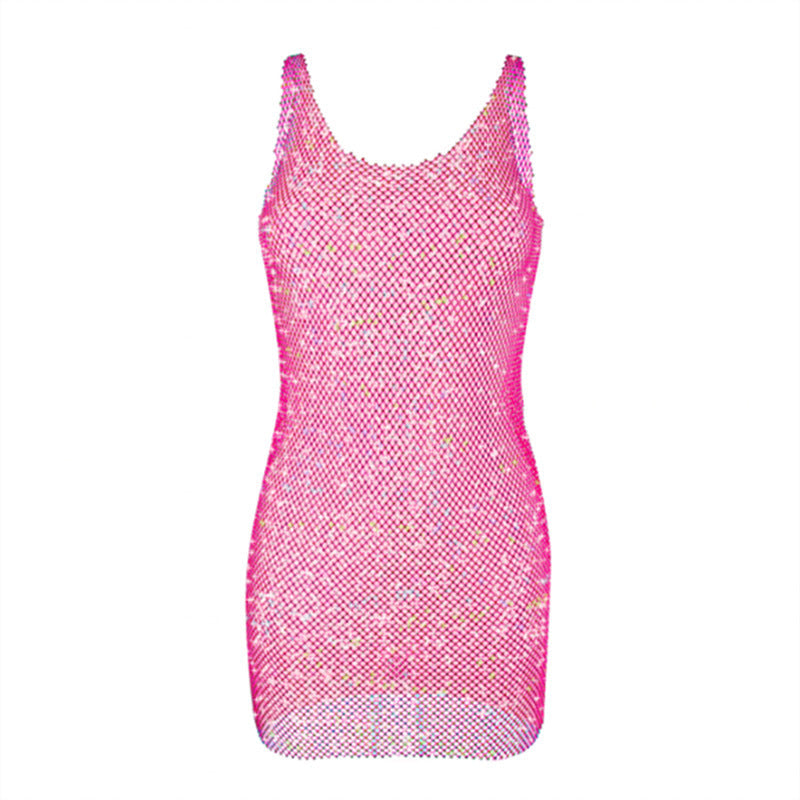 Sequined Sexy Hollow-out Camisole Dress