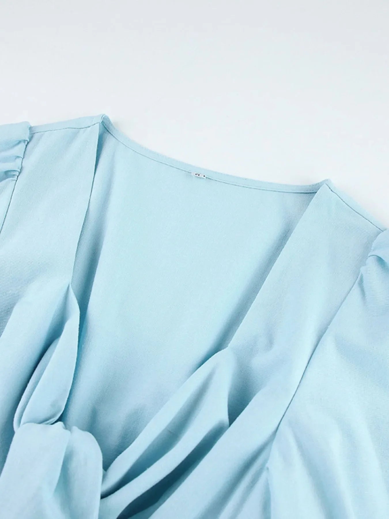 Smocked Puff Sleeve Midi Dress