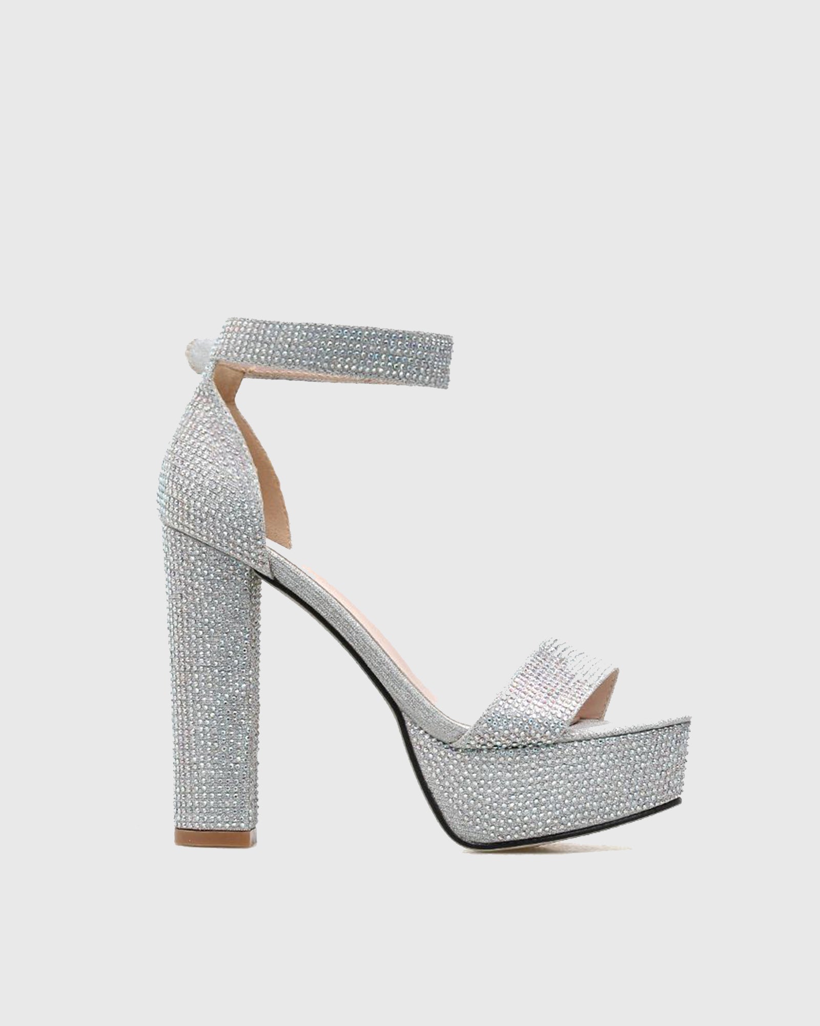 Xiu Rhinestone Strap Platform Sandals