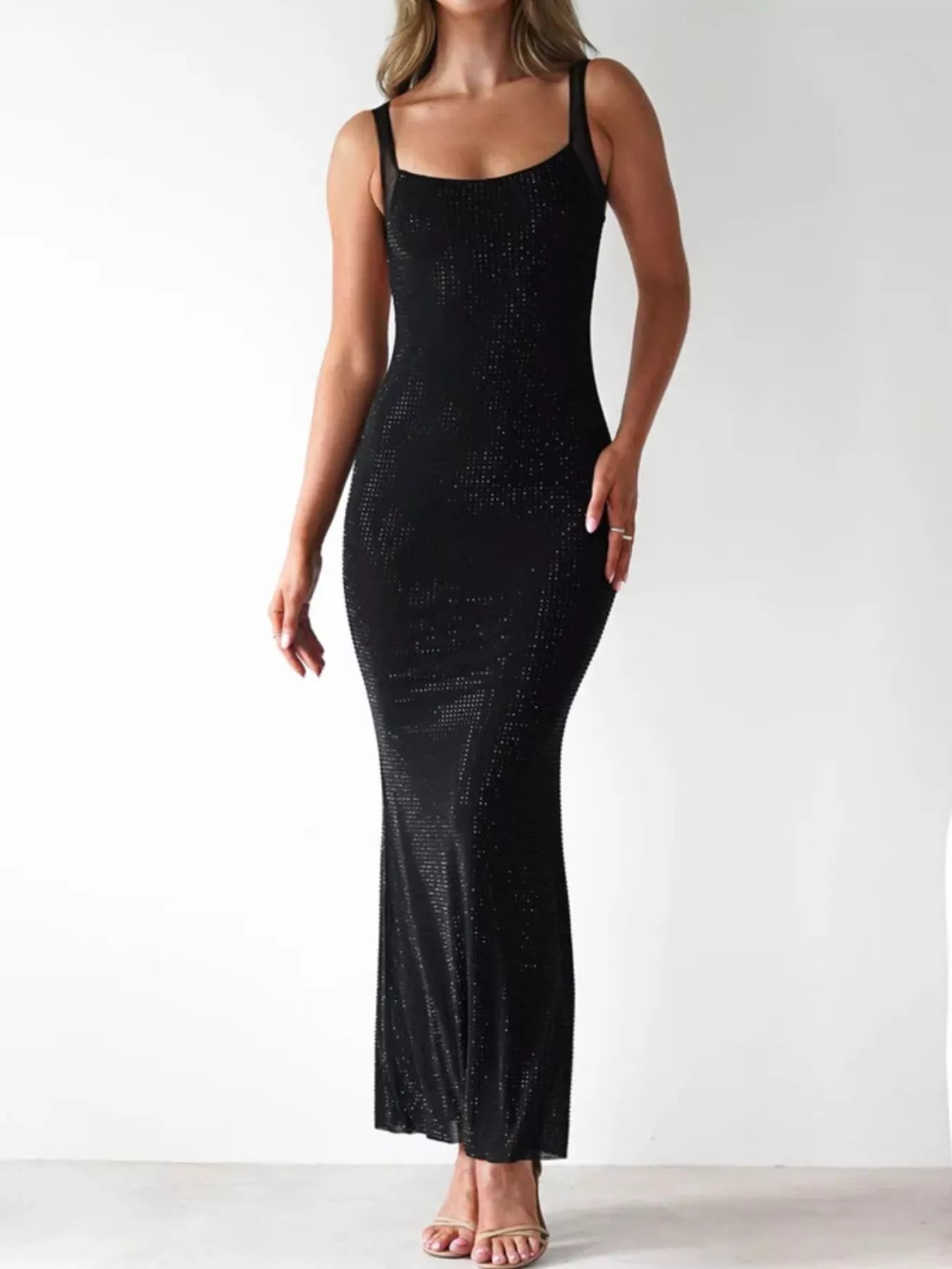 Backless Sleeveless Bodycon Maxi Dress