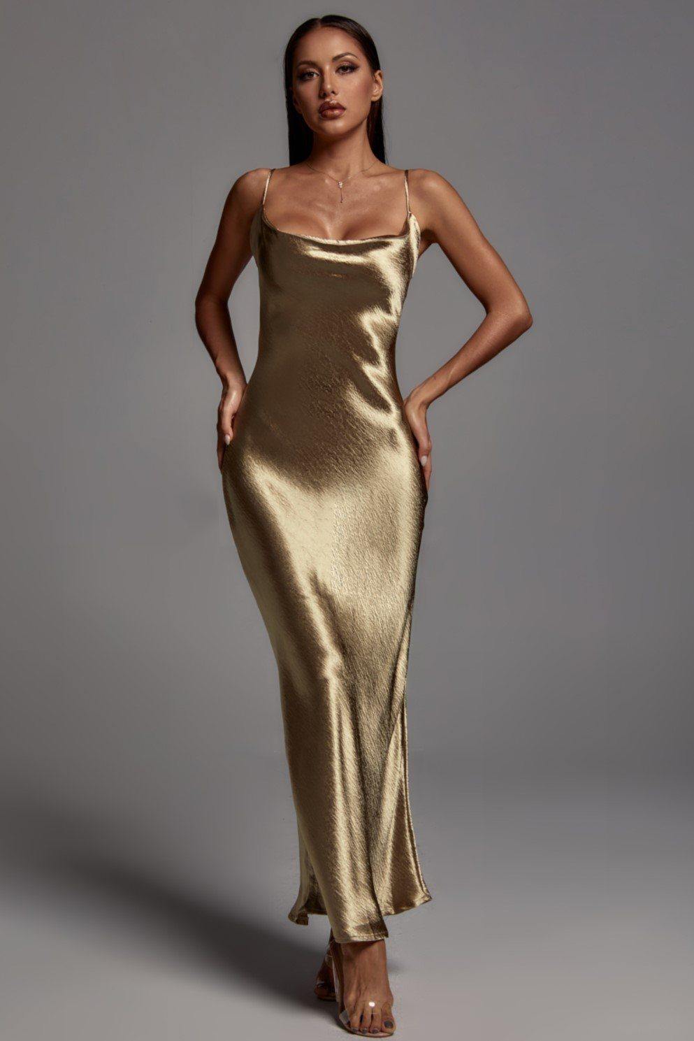 Chic Elegant Satin Diva Dress