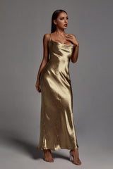 Chic Elegant Satin Diva Dress