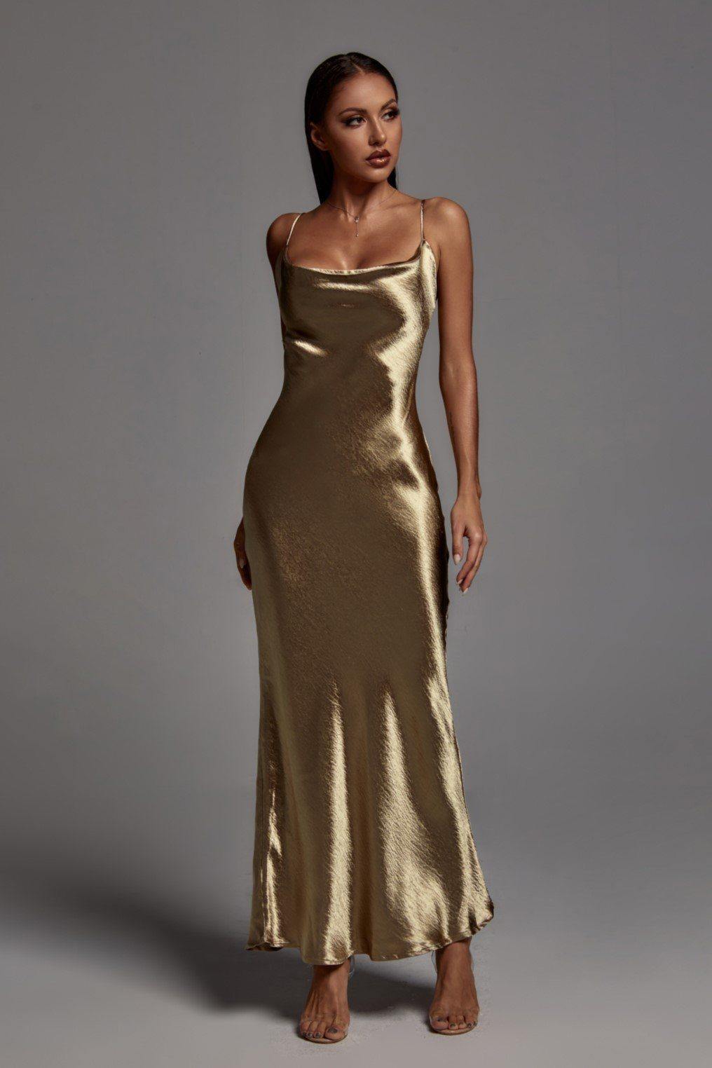 Chic Elegant Satin Diva Dress