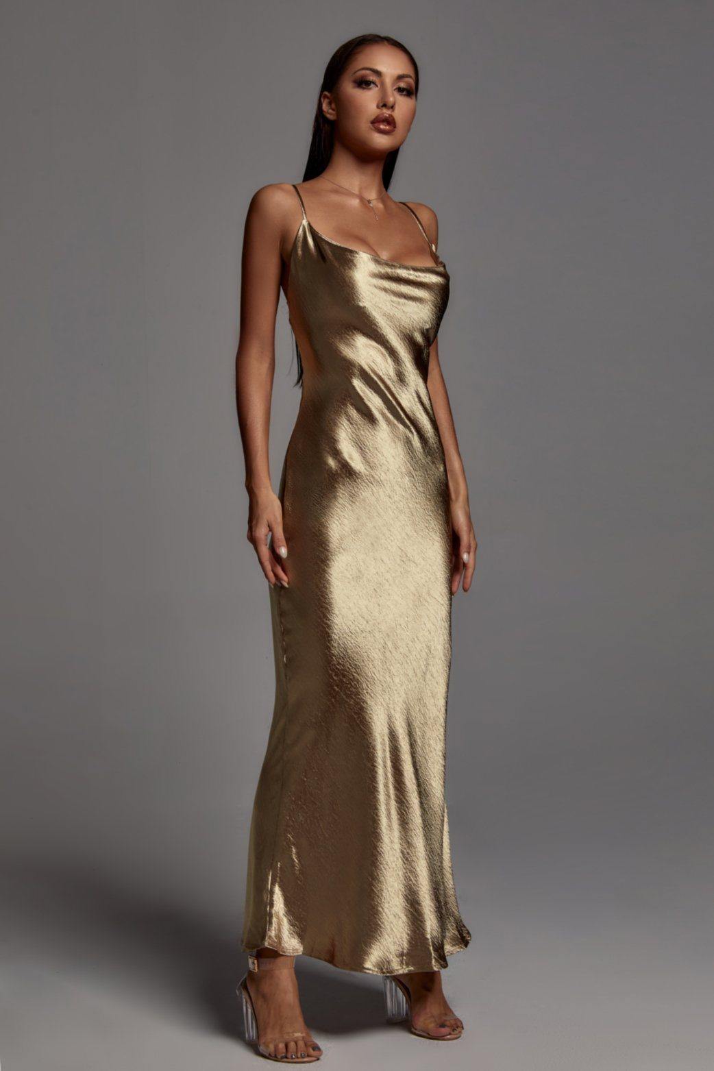 Chic Elegant Satin Diva Dress