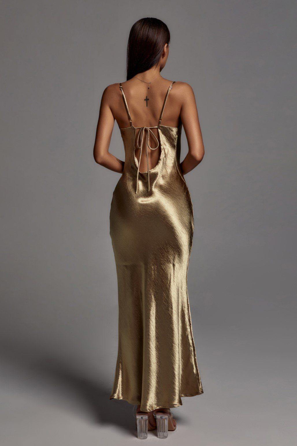 Chic Elegant Satin Diva Dress