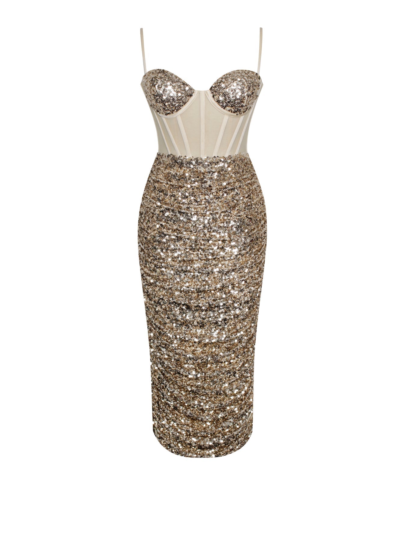 Charming Sequin Corset Elegant Dress