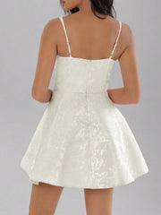 Bow Back Sweetheart Neck Cami Dress