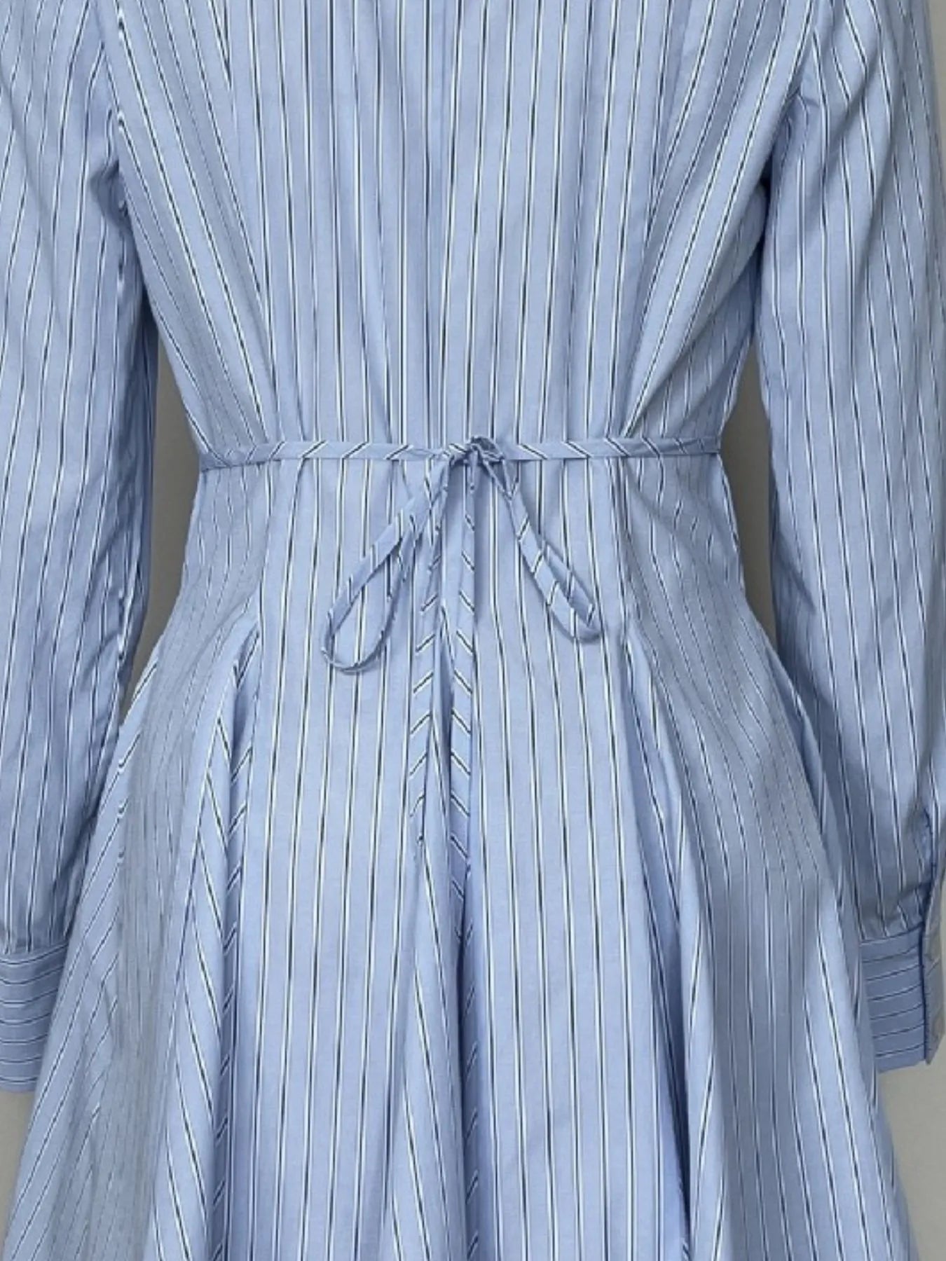 Striped Button Up Shirt Dress
