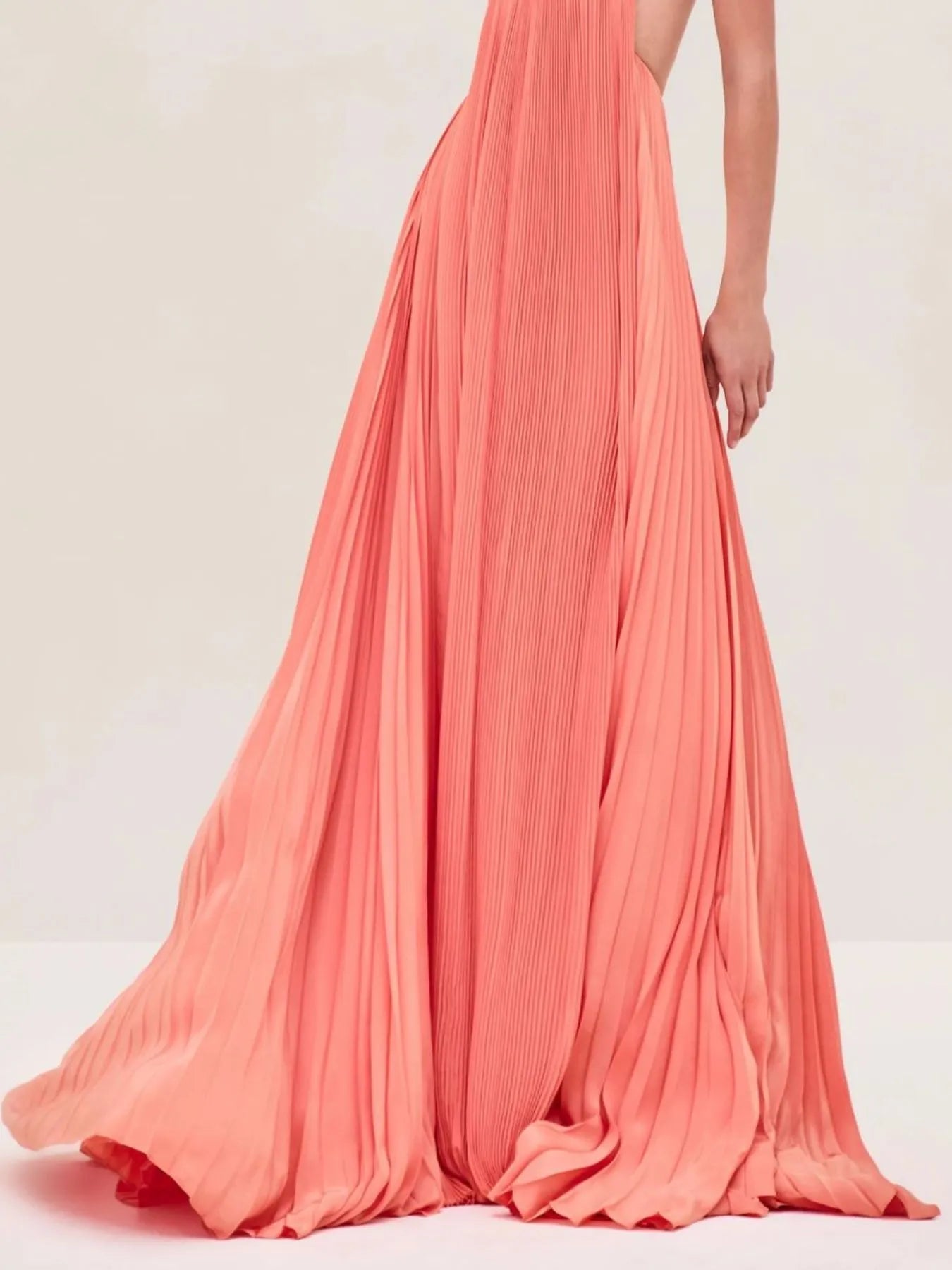 Cutout Ruched Maxi Cami Dress