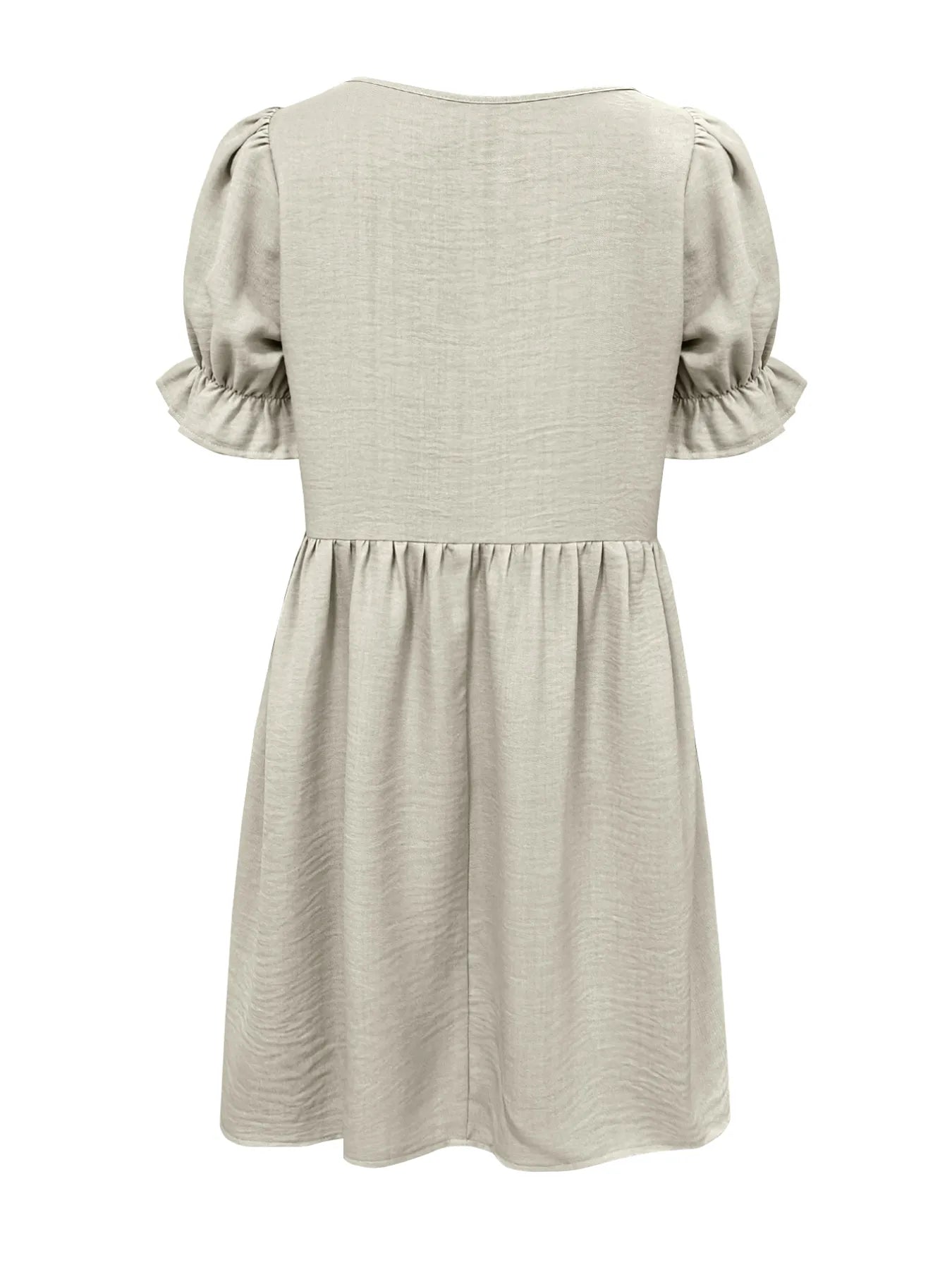 Puff Sleeve Babydoll Mini Dress