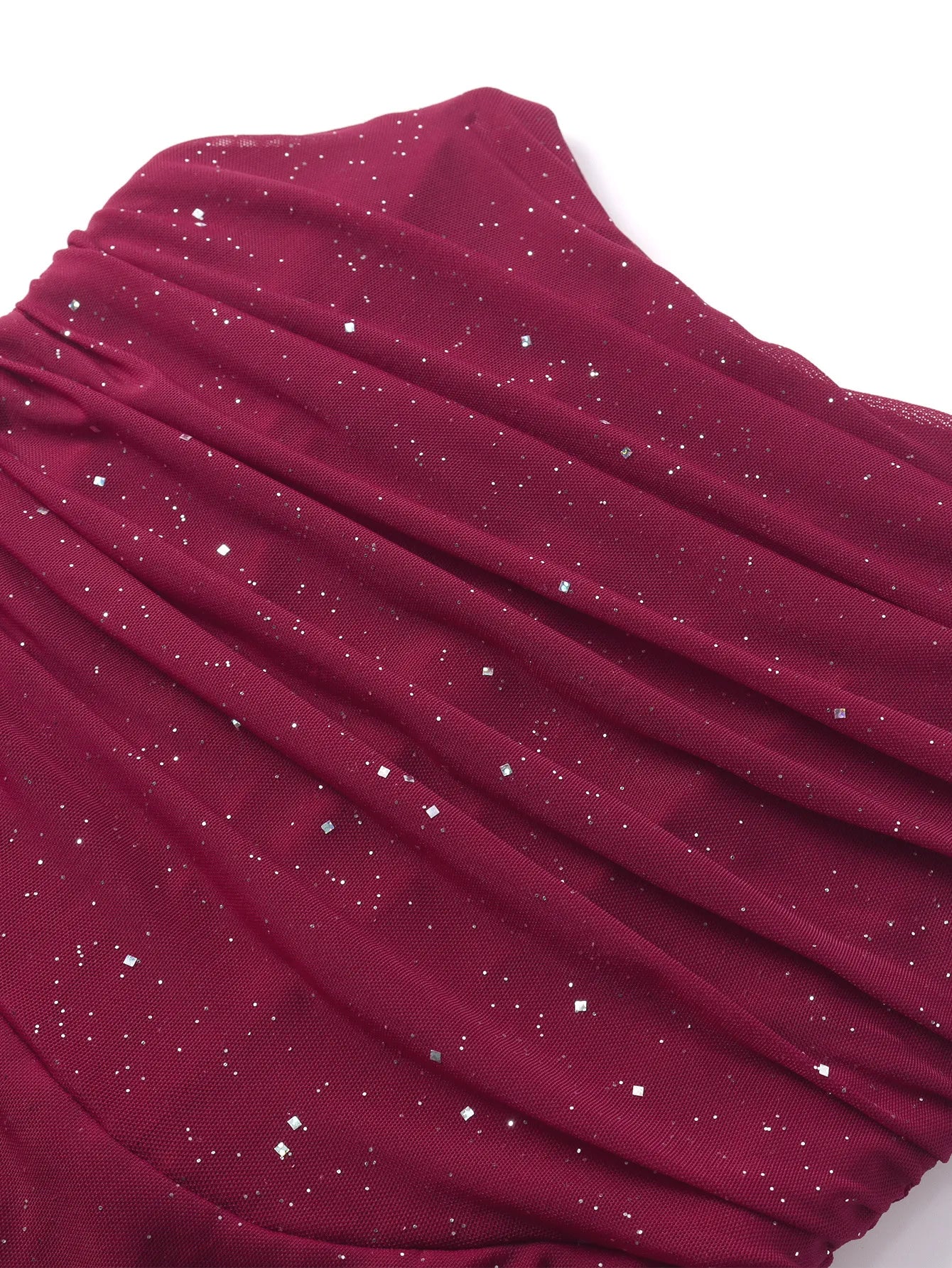Salena Elegant Mesh Strapless Backless Maxi Dresss
