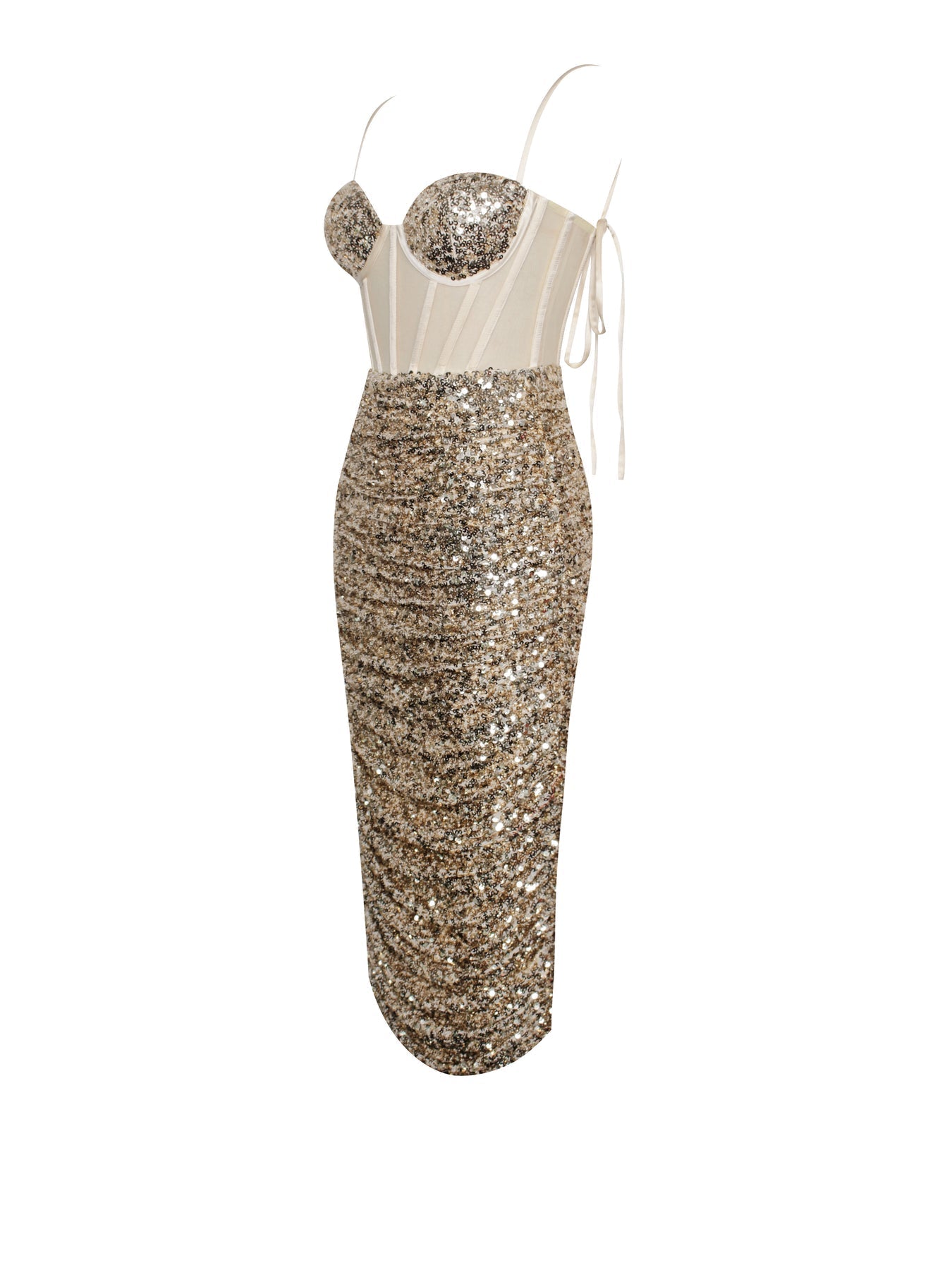 Charming Sequin Corset Elegant Dress