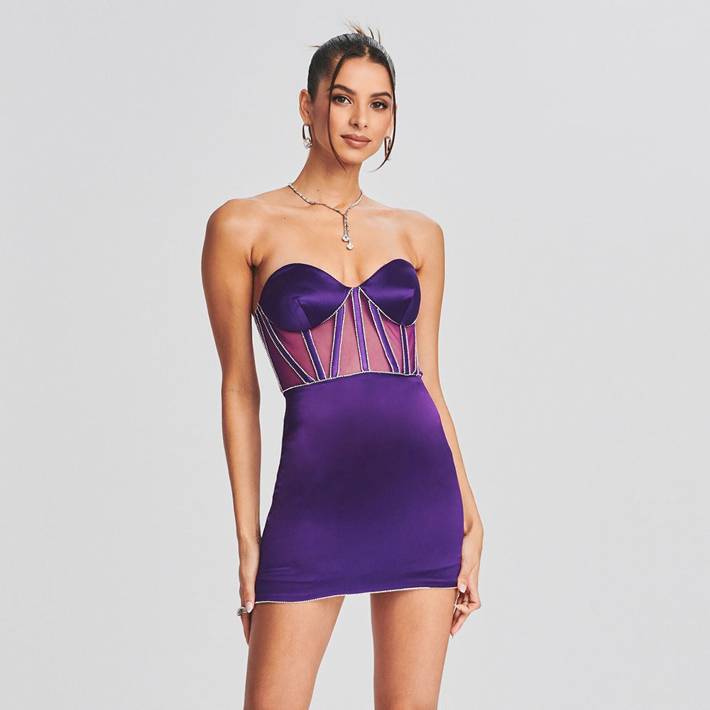 Mesh Corset Mini Dress