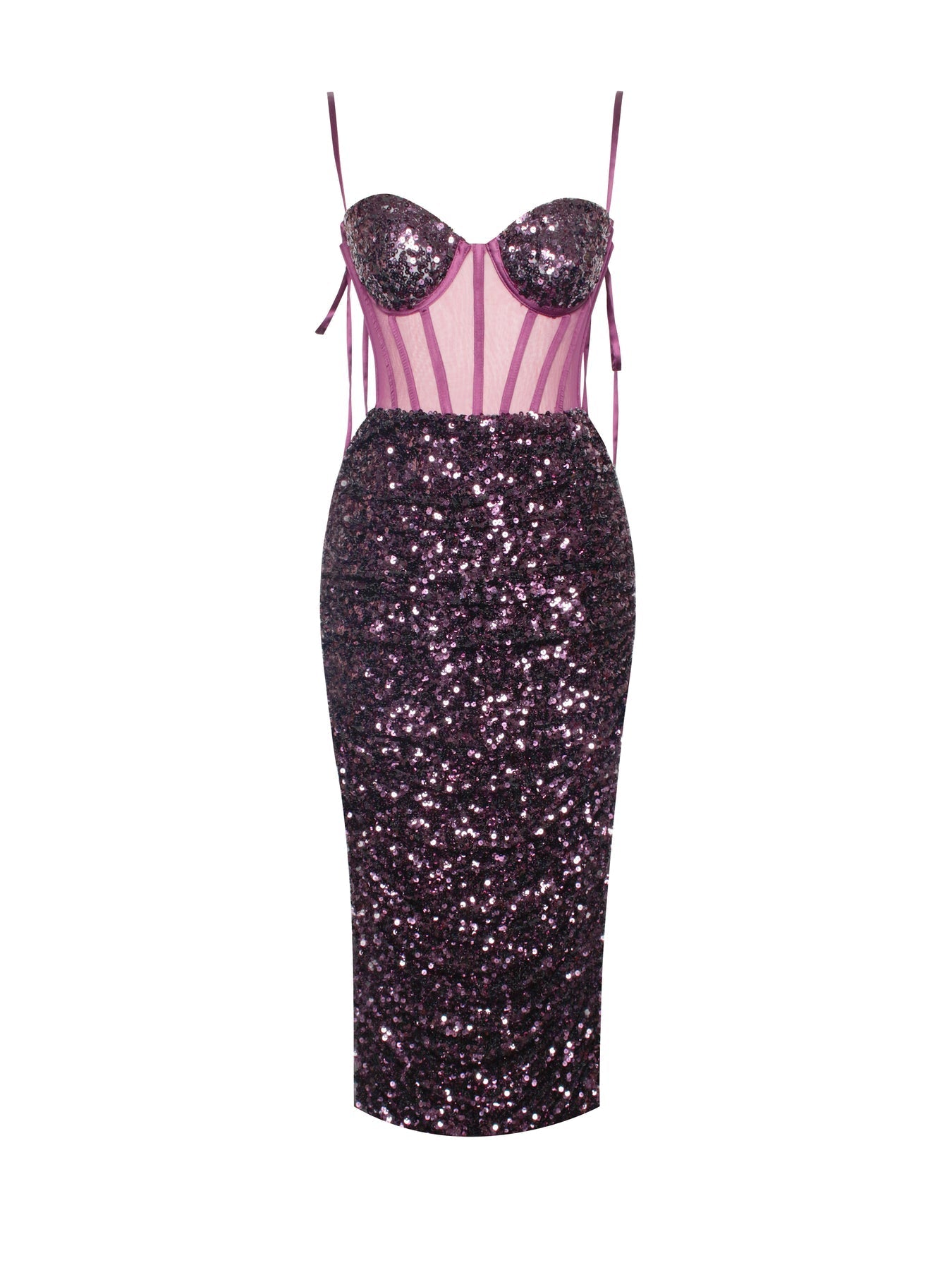 Charming Sequin Corset Elegant Dress