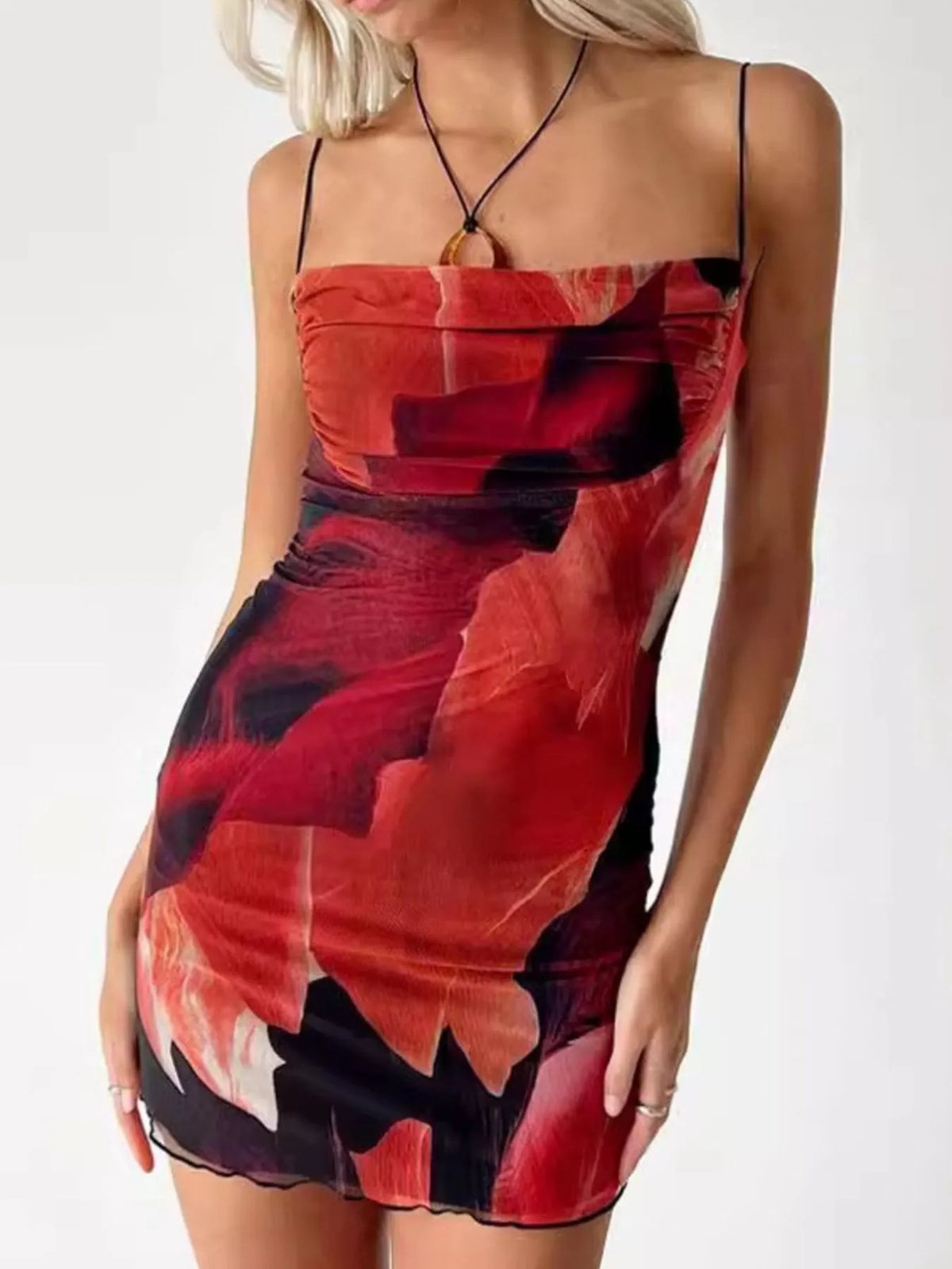 Printed Bodycon Cami Dress