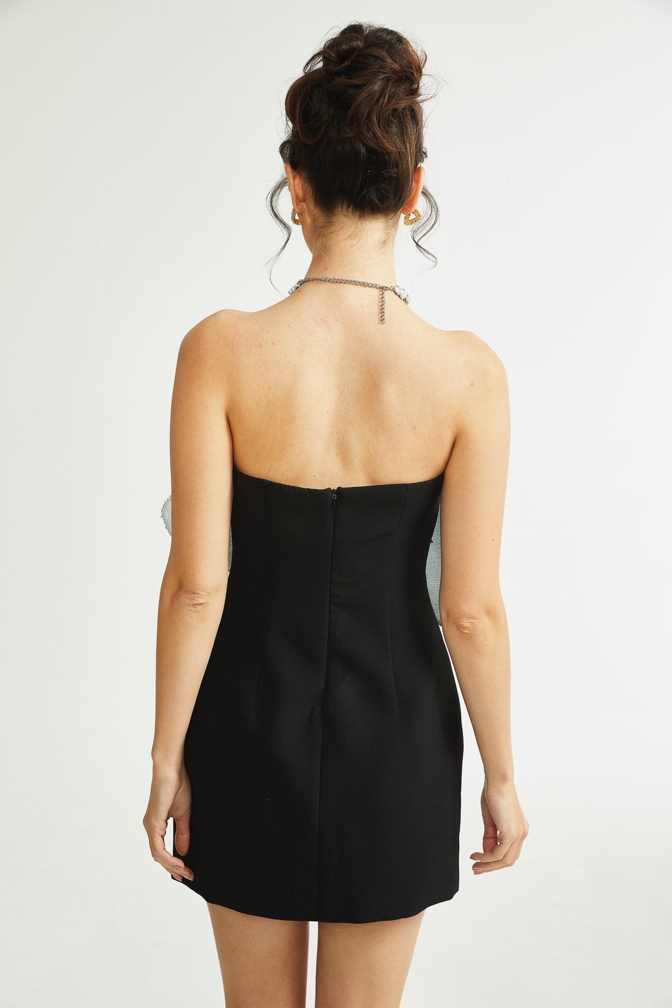 Alyia Multi-Dime Sequined Flower Dress