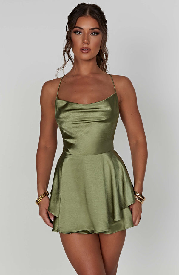 Halter Satin Backless Elegant Short Dress