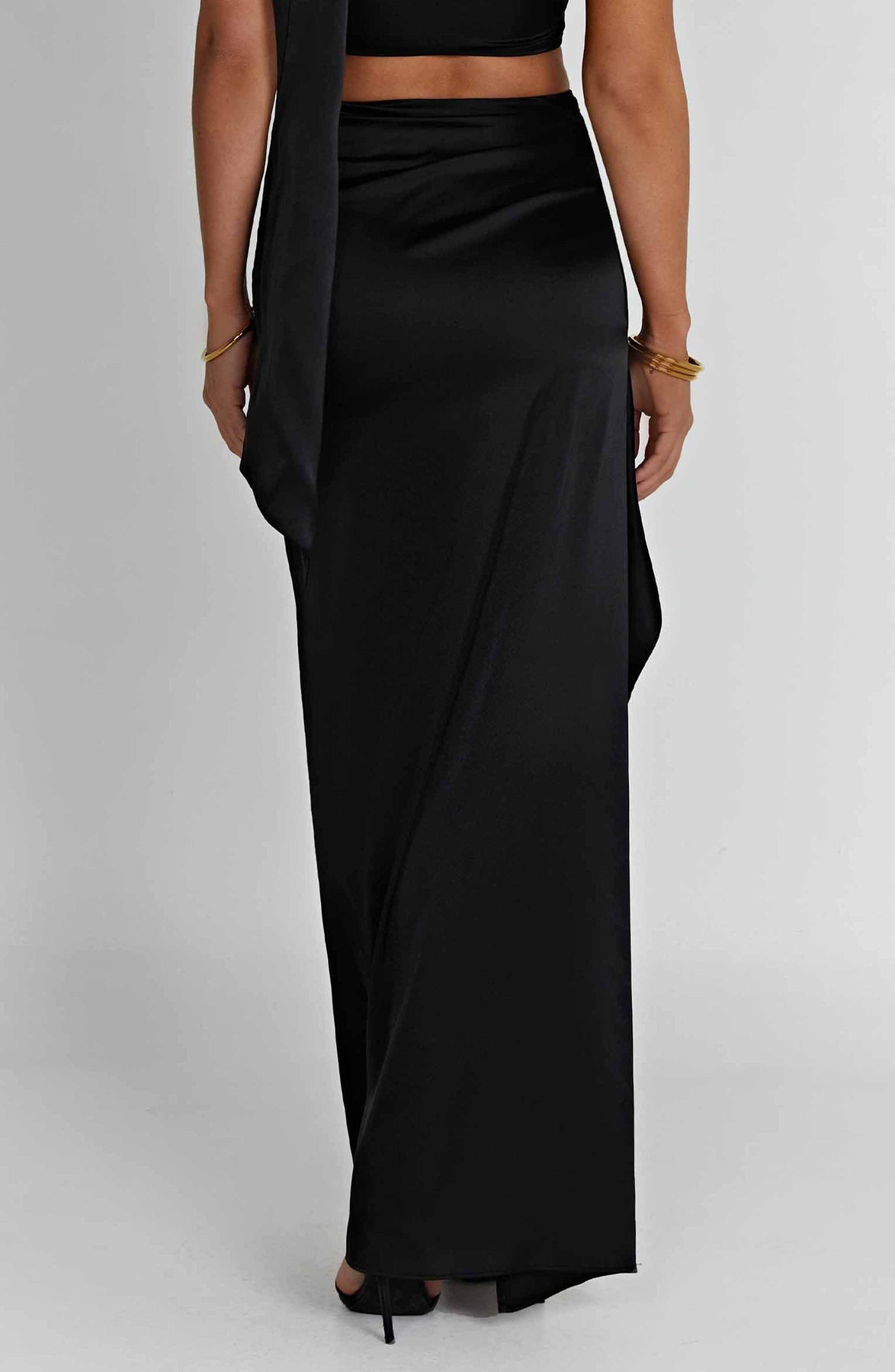 Payela Split Maxi Satin Dress
