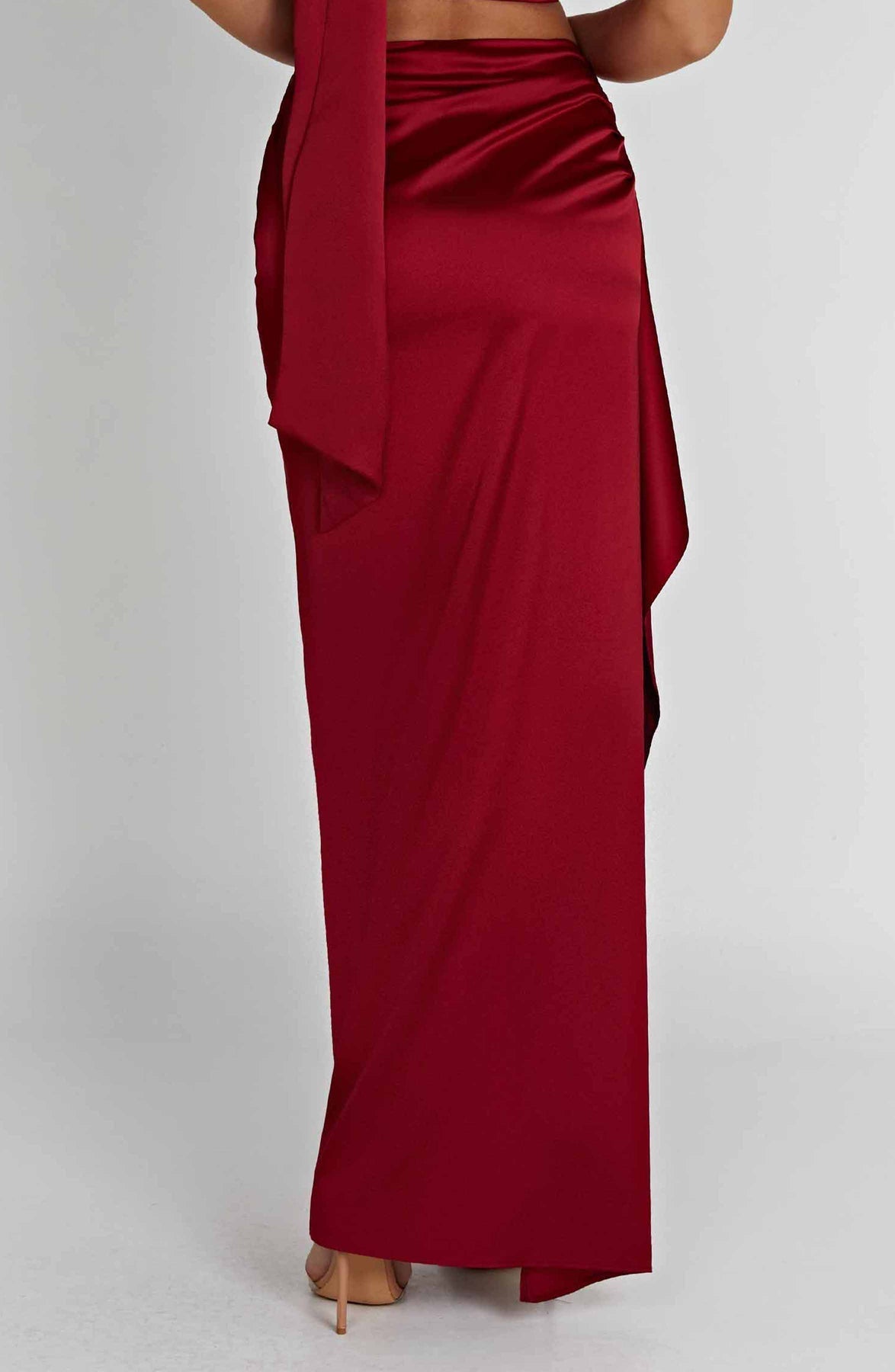 Payela Split Maxi Satin Dress