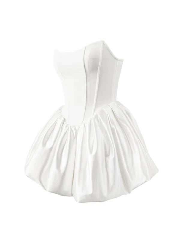 Elegant High-End Pettiskirt Flair Pumpkin Puff Dress