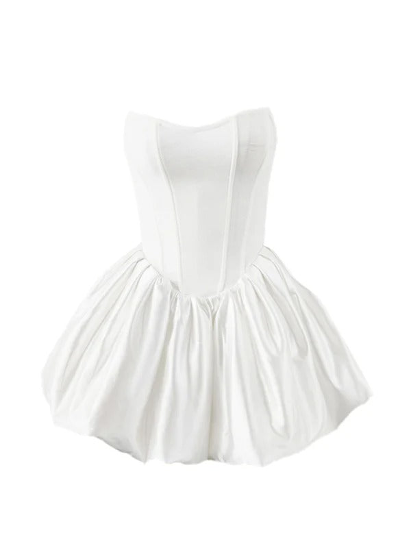 Elegant High-End Pettiskirt Flair Pumpkin Puff Dress