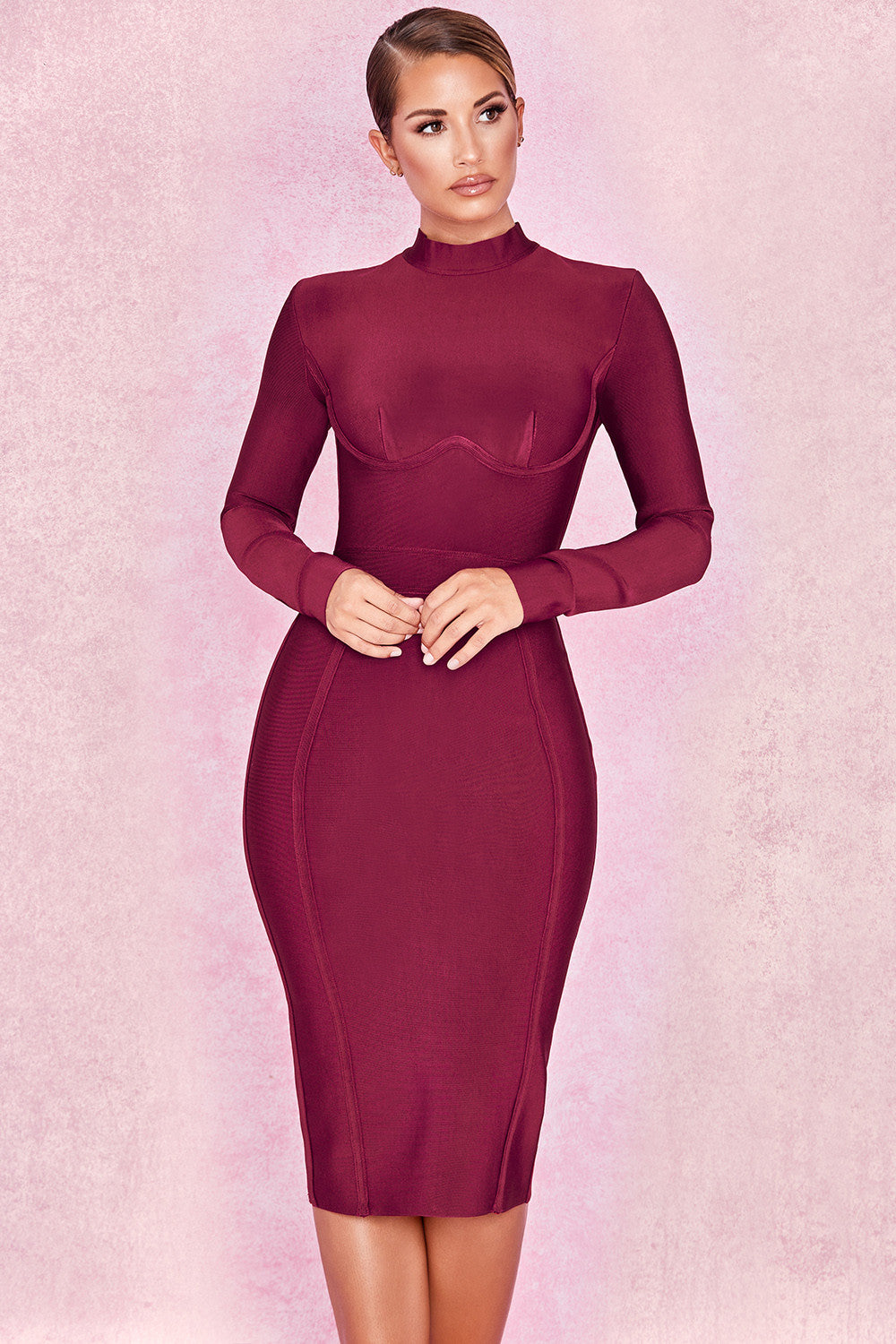 Elegantly Made Winy Bandage Full sleeve Dress