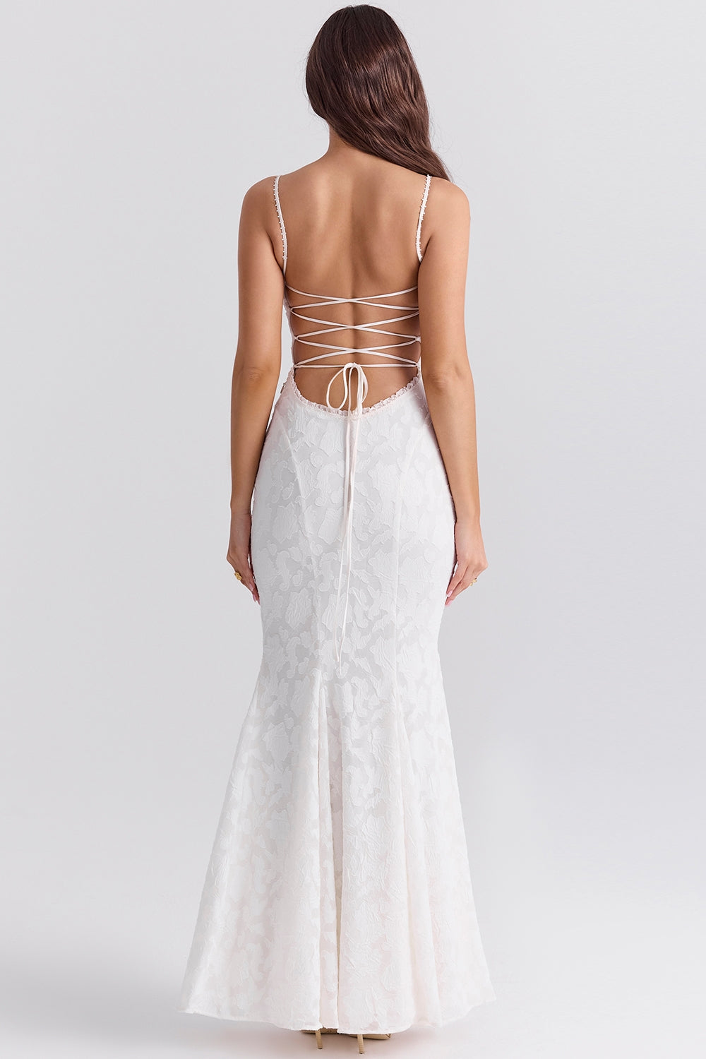 Alyia Elegant Maxi Dress-White