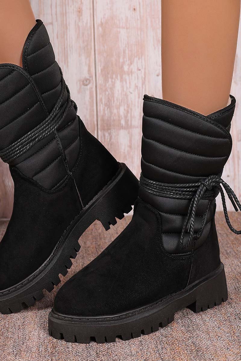 fleece warm strap outer cotton boots