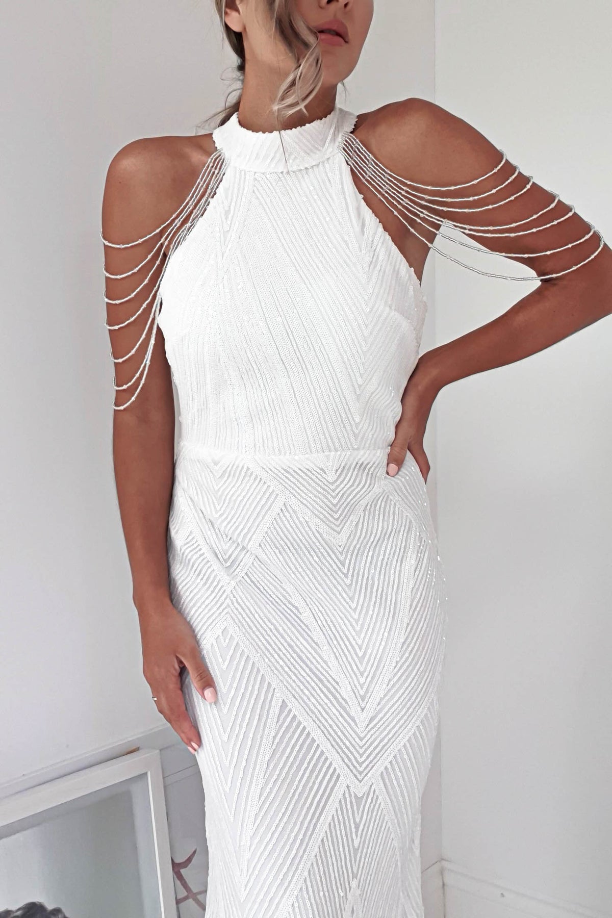 Victoria Sequined Prom Dress