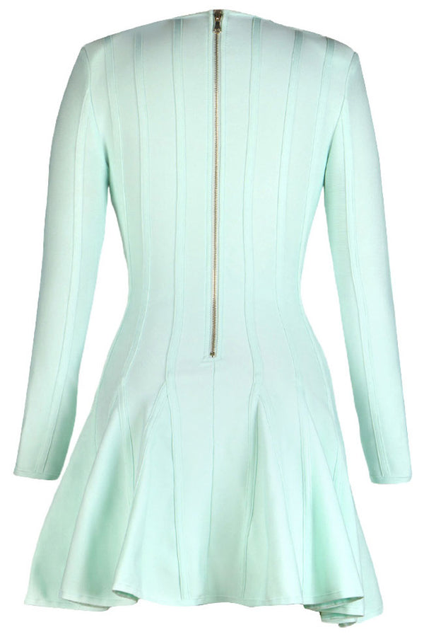 Elite V-neck Long Sleeve Dress