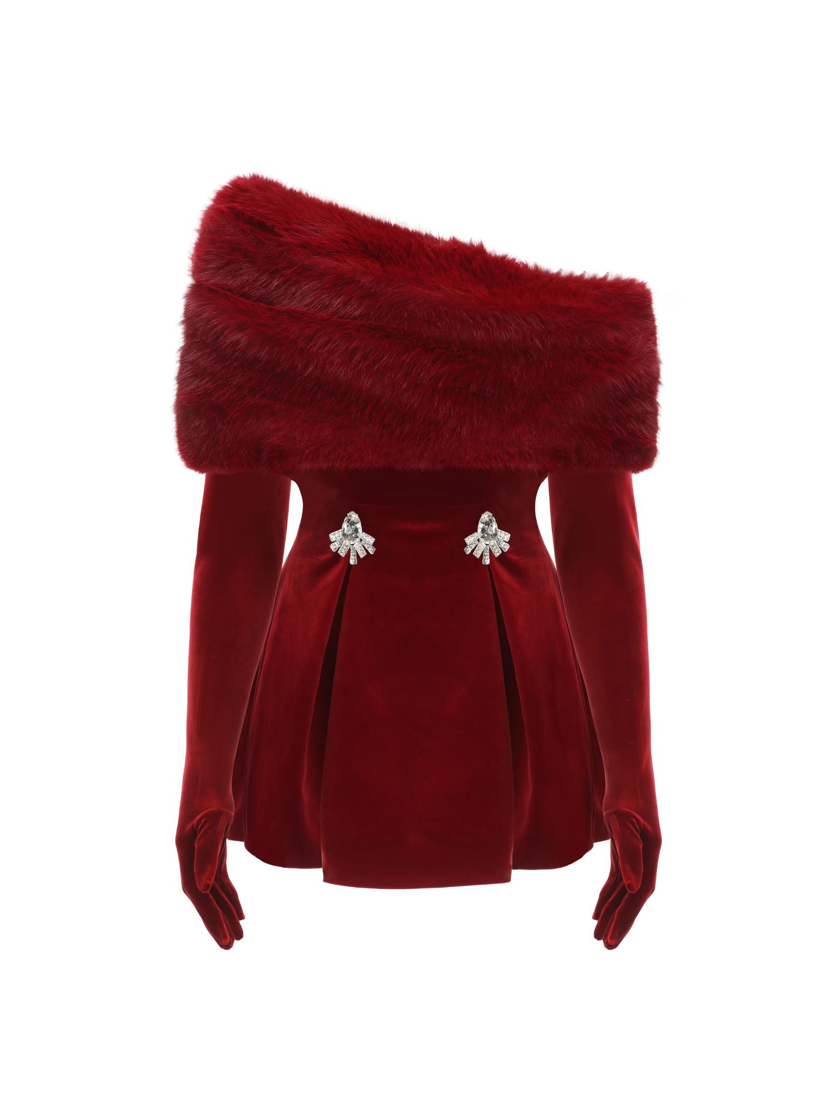 Scarlet Luxe Velvet Dress