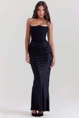 SERAPHINA CORSET SATIN ELEGANCE DRESS