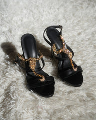 Pia Rhinestone Scorpion Strap Sandals